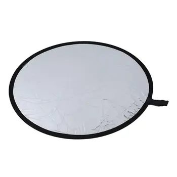 Round reflector For photography Diameter 80cm Foldable silver & white 
Round reflector For photography Diameter 80cm Foldable silver & white