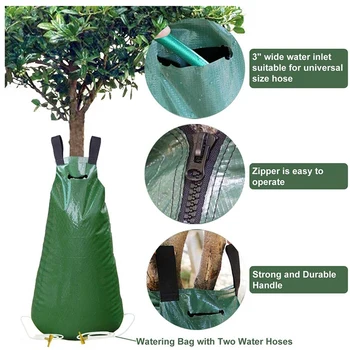 Upgrade Tree Watering Bag 20 Gallon Watering Bag with Water Hoses For Trees and Plants Automatic Drip System
Upgrade Tree Watering Bag 20 Gallon Watering Bag with Water Hoses For Trees and Plants Automatic Drip System