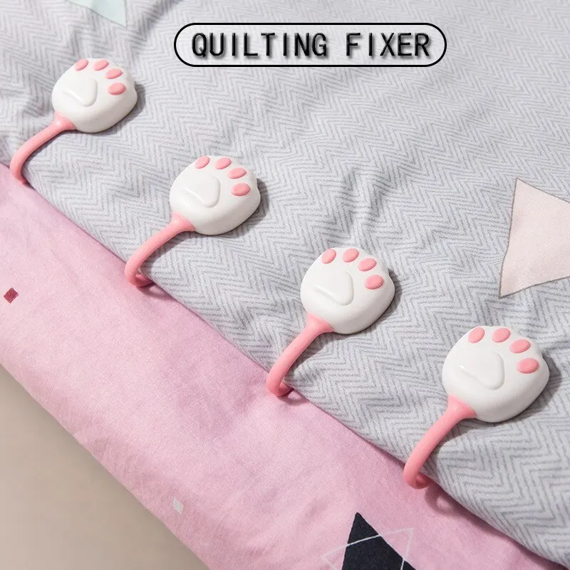 Household Non-slip Duvet Cover Clip Blanket Holder Cartoon Bed Sheet Holder Four Corners One Quilt Buckle Cat Claw Quilt Holder
Household Non-slip Duvet Cover Clip Blanket Holder Cartoon Bed Sheet Holder Four Corners One Quilt Buckle Cat Claw Quilt Holder