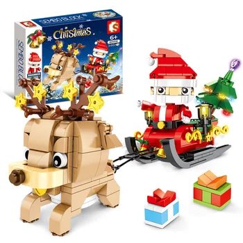 Christmas Series Santa Claus Figure Elk Set Building Blocks Diy Toys For Children Educational Gift Fit City Series Sembo 601091
Christmas Series Santa Claus Figure Elk Set Building Blocks Diy Toys For Children Educational Gift Fit City Series Sembo 601091