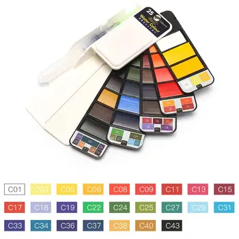 Portable Whirl Solid Watercolor Pigment Paint Set With 6pcs Water brush Bright Color D08B
Portable Whirl Solid Watercolor Pigment Paint Set With 6pcs Water brush Bright Color D08B