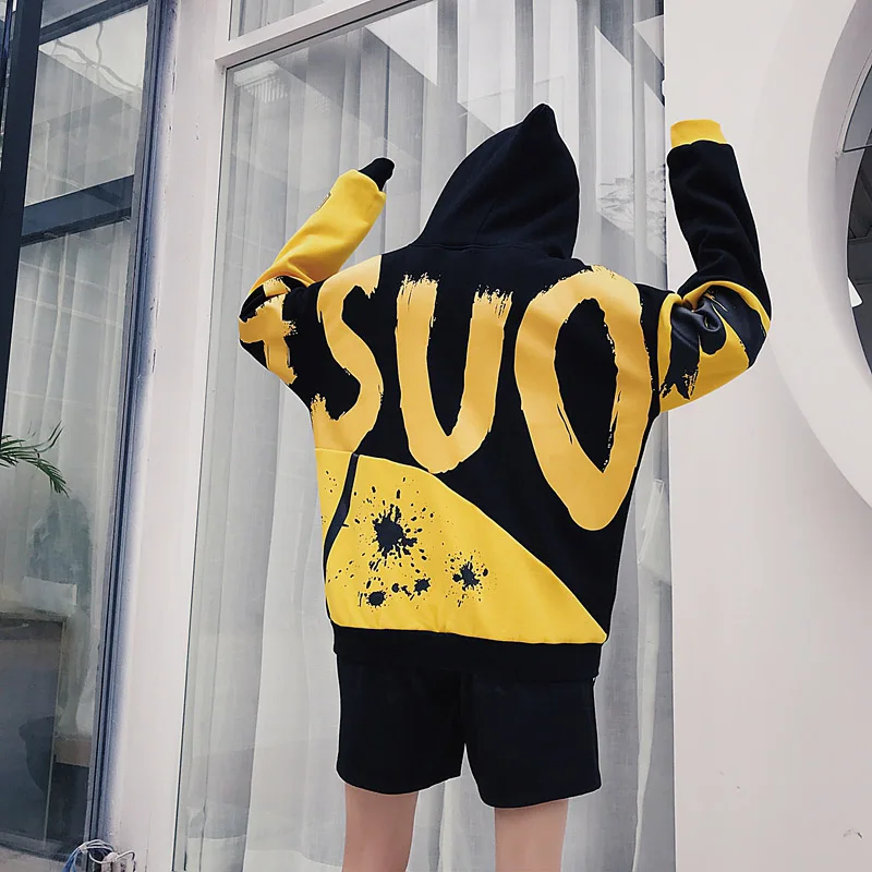 Korean version Hit color Hip Hop Tie-dye print Hooded Men's Creative Loose Oversized Top Hight Street funny Harajuku streetwear
Korean version Hit color Hip Hop Tie-dye print Hooded Men's Creative Loose Oversized Top Hight Street funny Harajuku streetwear