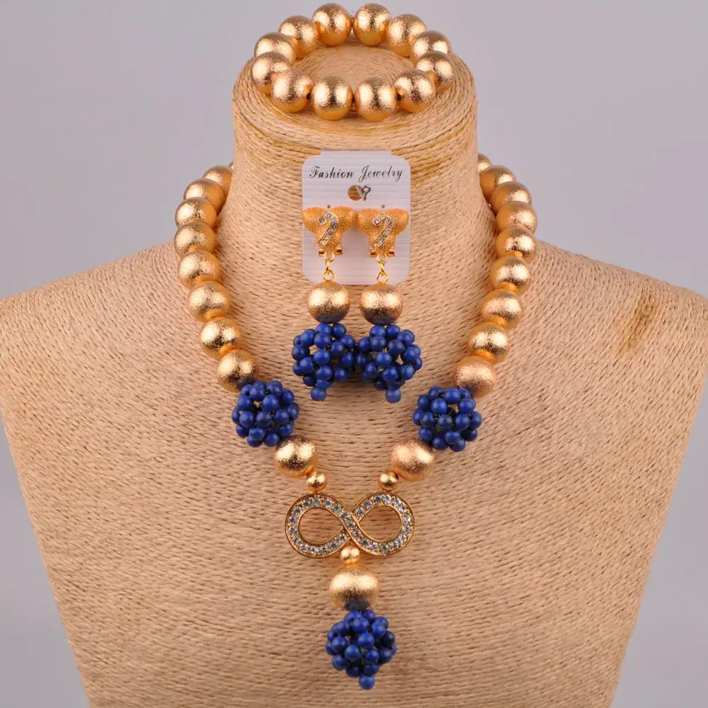 Dubai Gold Costume Necklace Royal Blue Nigerian Wedding African Beads Jewelry Set
Dubai Gold Costume Necklace Royal Blue Nigerian Wedding African Beads Jewelry Set