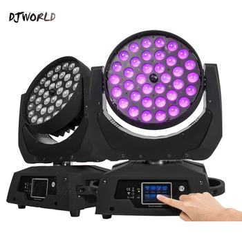 (2PCS)LED Zoom Wash 36x18W RGBWA+UV Moving Head Light Touch Screen18 Channels DMX Stage Light For Bar render DJ Disco Nightclub
(2PCS)LED Zoom Wash 36x18W RGBWA+UV Moving Head Light Touch Screen18 Channels DMX Stage Light For Bar render DJ Disco Nightclub