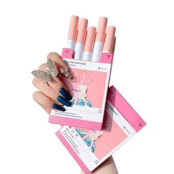 5 Color Cigarette Shape Lipstick Set Matte Velvet Lasting Creative Lipstick Makeup Comestics Tools Easy To Wear Waterproof TSLM1
5 Color Cigarette Shape Lipstick Set Matte Velvet Lasting Creative Lipstick Makeup Comestics Tools Easy To Wear Waterproof TSLM1