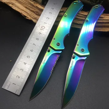 Harnds CK6014A CK6014B Pandora Folding Knife 8Cr14MoV Color Titanium Blade Steel Handle Collection DIY Cutting Tool EDC Knives
Harnds CK6014A CK6014B Pandora Folding Knife 8Cr14MoV Color Titanium Blade Steel Handle Collection DIY Cutting Tool EDC Knives
