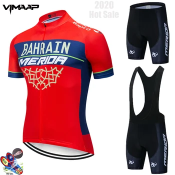 

2020 TEAM BAHRAIN cycling jersey 19D bike Shorts set mtb Ropa mens summer quick dry pro BICYCLING shirts Maillot Culotte wear