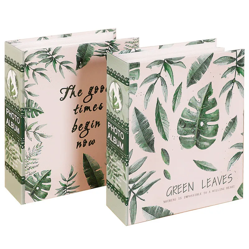 6 inch 100 Pages Interleaf Type Photo Album Green Leaves Picture Storage Frame Box Family Memory Notebook Photographs Book
6 inch 100 Pages Interleaf Type Photo Album Green Leaves Picture Storage Frame Box Family Memory Notebook Photographs Book