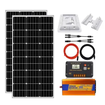ECO-WORTHY 12V Volt 100W 200W Watt Solar Panel Complete Kit 20A PWM Charge Controller For RV Motorhome Boat Caravan Marine
ECO-WORTHY 12V Volt 100W 200W Watt Solar Panel Complete Kit 20A PWM Charge Controller For RV Motorhome Boat Caravan Marine