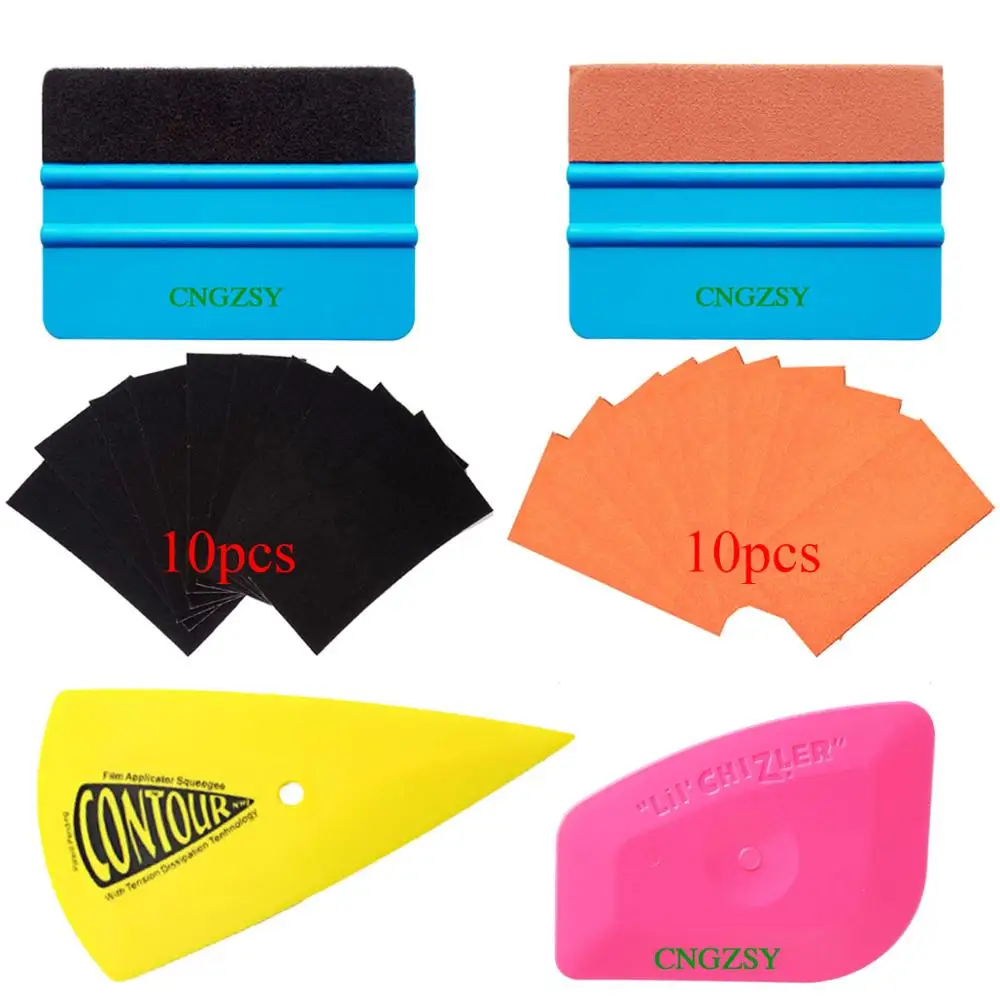 Vinyl Wrap Glass Window Clean Scraper With Spare Suede Felt Home Car Tint Stickers Applicator Squeegee 3D Carbon Fiber Tools K79
Vinyl Wrap Glass Window Clean Scraper With Spare Suede Felt Home Car Tint Stickers Applicator Squeegee 3D Carbon Fiber Tools K79