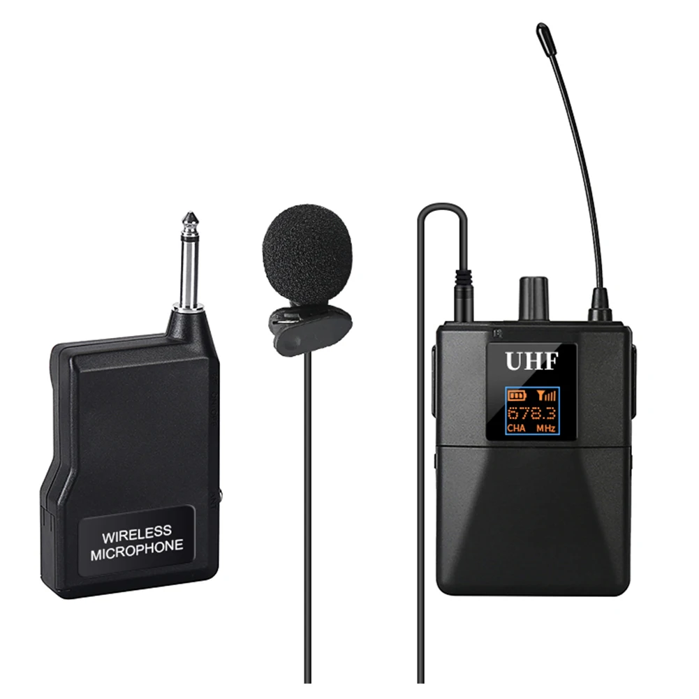 U8 Professional UHF Wireless Lavalier Microphone Lapel Mic 2-Channel with Receiver Transmitter for Classroom Lecture Teaching
U8 Professional UHF Wireless Lavalier Microphone Lapel Mic 2-Channel with Receiver Transmitter for Classroom Lecture Teaching