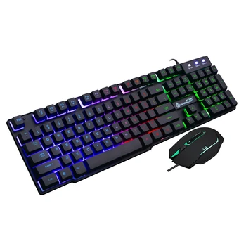 Shipadoo D500 Wired Keyboard and Mouse Set, USB Character Glowing Rainbow Floating Key Manipulator Game
Shipadoo D500 Wired Keyboard and Mouse Set, USB Character Glowing Rainbow Floating Key Manipulator Game