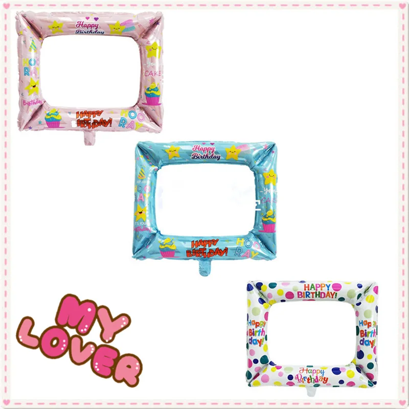 1pc Birthday Photo Booth Props Foil Balloons Photo Frame for Happy Birthday Family Event Party Decorations Supplies DIY Globlos
1pc Birthday Photo Booth Props Foil Balloons Photo Frame for Happy Birthday Family Event Party Decorations Supplies DIY Globlos