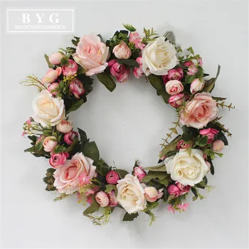 1 Pcs Silk Rose Artificial Flowers Wreaths Door Perfect Quality Artificial Garland For Wedding Decoration Home Party Decor
1 Pcs Silk Rose Artificial Flowers Wreaths Door Perfect Quality Artificial Garland For Wedding Decoration Home Party Decor