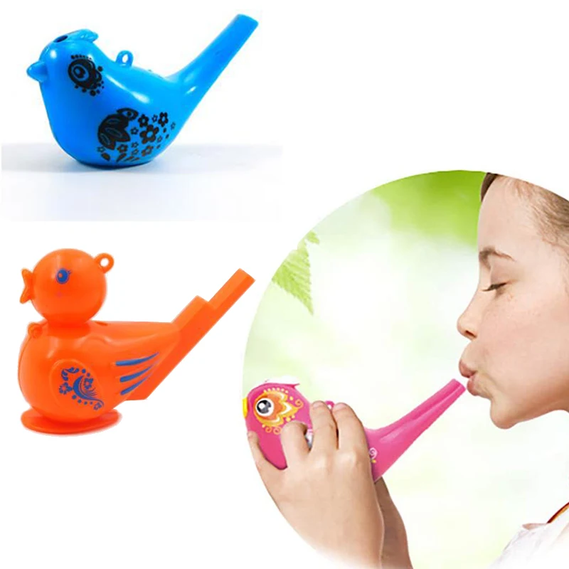 2 Pieces Birthday Gift Bath Bird Whistle for Kids Colorful Bird Water Whistle for Bath Toys Bird Whistle Easter Gift