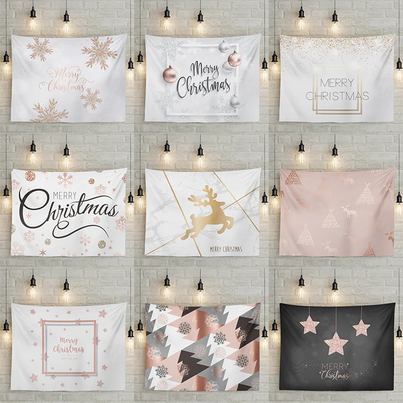 Warm Tapestry Christmas Rose Golden Snowflakes Pentagram Rectangular Wall Hanging Home Living Room 150*200Cm Polyester Decorate
Warm Tapestry Christmas Rose Golden Snowflakes Pentagram Rectangular Wall Hanging Home Living Room 150*200Cm Polyester Decorate