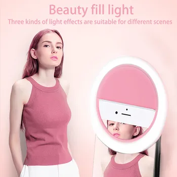 Selfie LED Ring Flash Light Portable Mobile Phone Lamp Luminous Macro Fill Light HD Mobile Lens LED Flash Rechargeable Clip L505
Selfie LED Ring Flash Light Portable Mobile Phone Lamp Luminous Macro Fill Light HD Mobile Lens LED Flash Rechargeable Clip L505