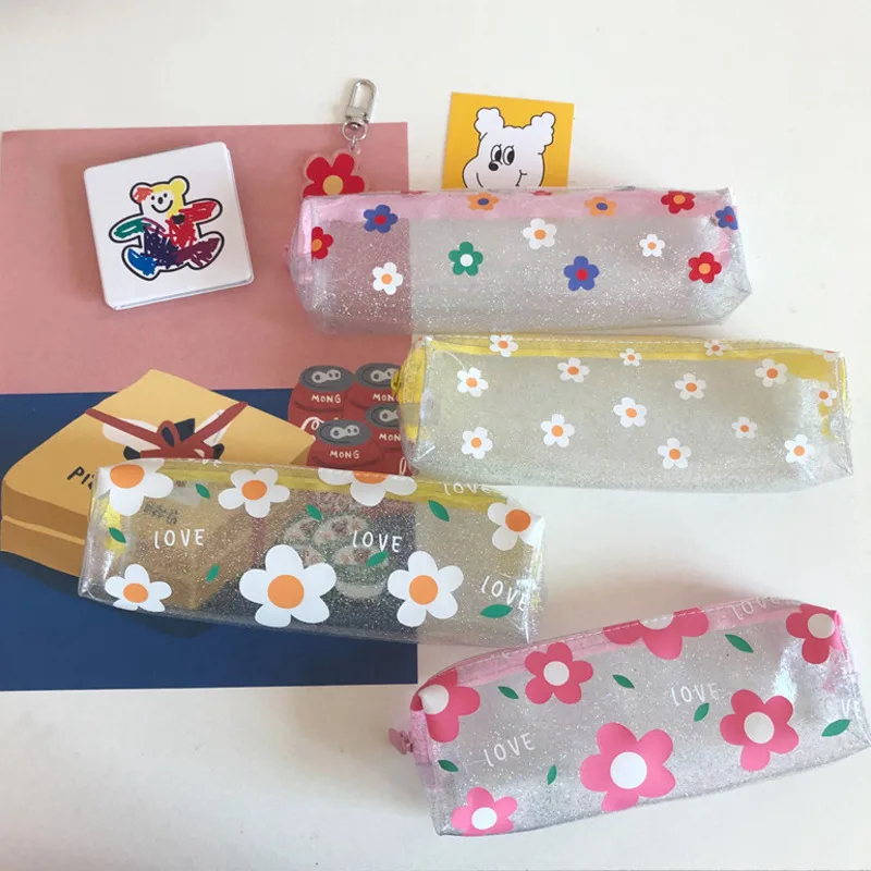 1Pcs Cute Pencil Case Creative Flower Transparent Stationery Gift School Storage Bag Pencilcase Pencil Bag School Supplies 
1Pcs Cute Pencil Case Creative Flower Transparent Stationery Gift School Storage Bag Pencilcase Pencil Bag School Supplies