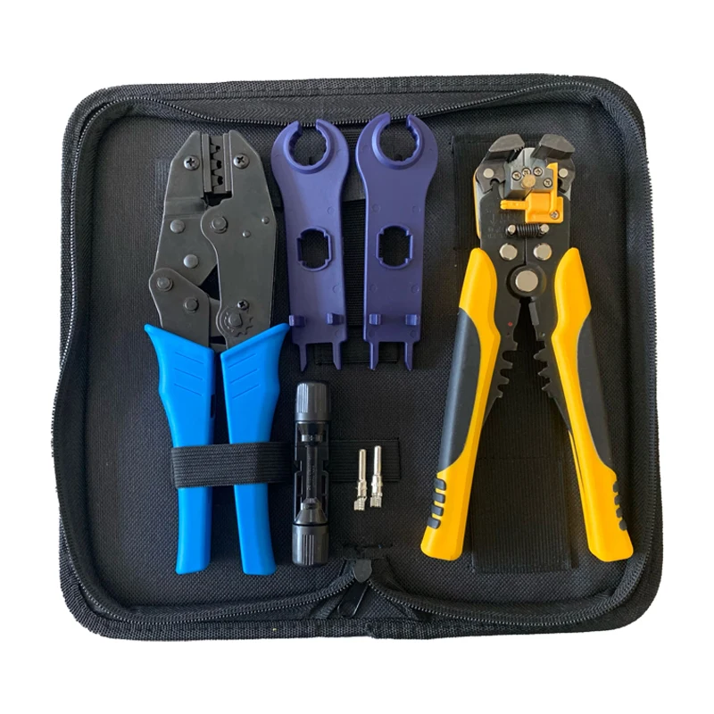 Solar Crimping Tool Set MC4 Connectors And Solar Cable Combination Solar Tool Kit Crimping Pliers MC4-WX-2546B
Solar Crimping Tool Set MC4 Connectors And Solar Cable Combination Solar Tool Kit Crimping Pliers MC4-WX-2546B