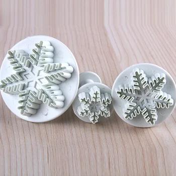 3 Piece Set Snowflake Spring Embossing Mold Fondant Cake Decorative Mold DIY Baking Tool Biscuit Printing Cutting Die
3 Piece Set Snowflake Spring Embossing Mold Fondant Cake Decorative Mold DIY Baking Tool Biscuit Printing Cutting Die