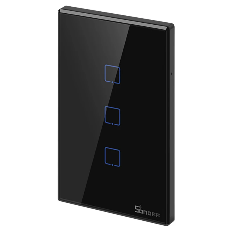 SONOFF T3US Wall Switch Touch US Plug Voice Control Timing Schedules Sync Status WiFi Touch Panel Smart WiFi Wall Touch Switch
SONOFF T3US Wall Switch Touch US Plug Voice Control Timing Schedules Sync Status WiFi Touch Panel Smart WiFi Wall Touch Switch