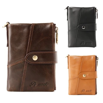 PI UNCLE Brand Leather Rfid Zipper Wallet Men's Coin Purse Short Money Bag Multi-Card Slot Photo Small Wallet
PI UNCLE Brand Leather Rfid Zipper Wallet Men's Coin Purse Short Money Bag Multi-Card Slot Photo Small Wallet