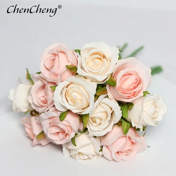 CHENCHENG 12 Pieces / Lot Roses Artificial Flowers Wedding Bouquet Silk Fake Flower Party Home Fall Decor Valentines Day Gift
CHENCHENG 12 Pieces / Lot Roses Artificial Flowers Wedding Bouquet Silk Fake Flower Party Home Fall Decor Valentines Day Gift