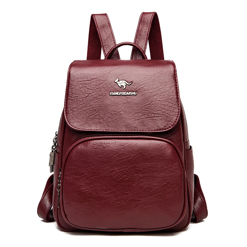 2022 new retro ladies backpack high quality leather female bag large capacity backpack travel bag fashion backpack female bag
2022 new retro ladies backpack high quality leather female bag large capacity backpack travel bag fashion backpack female bag