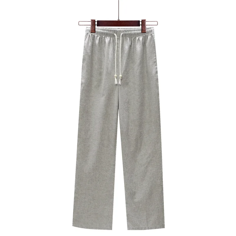 Thin Flax Casual Pants Men's Summer Middle-aged Men's Trousers Loose Cotton Linen Straight-Cut Elastic Waist Solid Color Trouser
Thin Flax Casual Pants Men's Summer Middle-aged Men's Trousers Loose Cotton Linen Straight-Cut Elastic Waist Solid Color Trouser