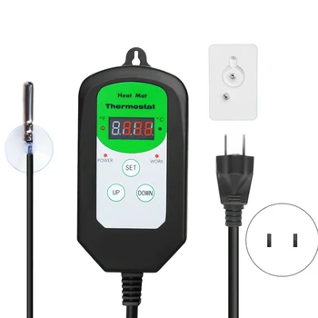 Digital Seedling Heat Mat Thermostat Temperature Controller for Seed Germination Reptiles and Brewing Setting Range Is 68-108 Fa
Digital Seedling Heat Mat Thermostat Temperature Controller for Seed Germination Reptiles and Brewing Setting Range Is 68-108 Fa