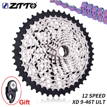 ZTTO new ULT 12 Speed 9-46T Cassette MTB XD Cassette Ultralight Steel Durable Ultimate 12s Sprocket 9-46 k7 9 to 46 363g
ZTTO new ULT 12 Speed 9-46T Cassette MTB XD Cassette Ultralight Steel Durable Ultimate 12s Sprocket 9-46 k7 9 to 46 363g