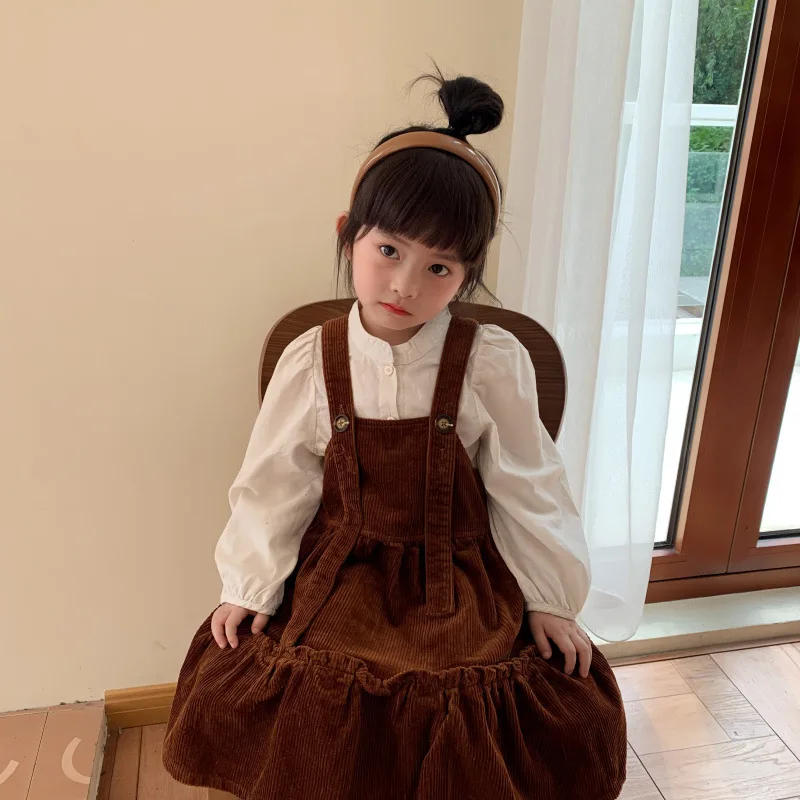 Girls Autumn Dress New 2021 Children Clothing Baby Kids Princess Corduroy Suspender Dress Buttons Ruffles Jumper,#6448
Girls Autumn Dress New 2021 Children Clothing Baby Kids Princess Corduroy Suspender Dress Buttons Ruffles Jumper,#6448