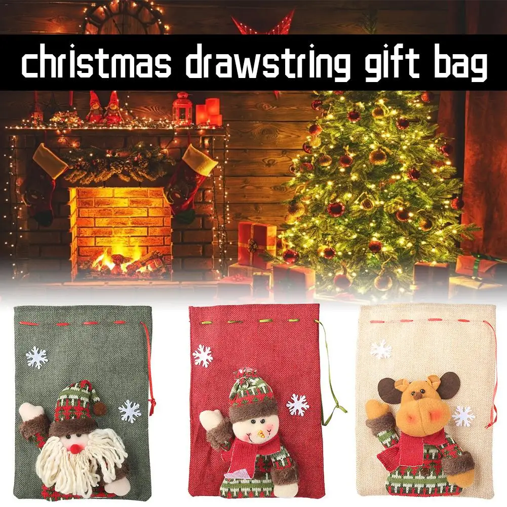 drawstring christma candy bag exquisite christmas decorations