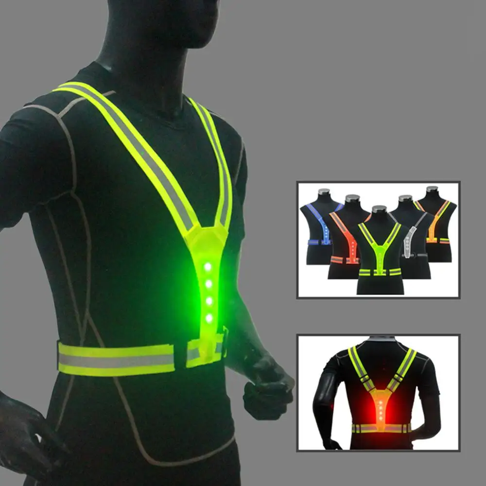LED Cycling Vest High Visibility Outdoor Running Cycling Reflective Safety Vest Adjustable Elastic Strap Fluorescence Work Whole
LED Cycling Vest High Visibility Outdoor Running Cycling Reflective Safety Vest Adjustable Elastic Strap Fluorescence Work Whole
