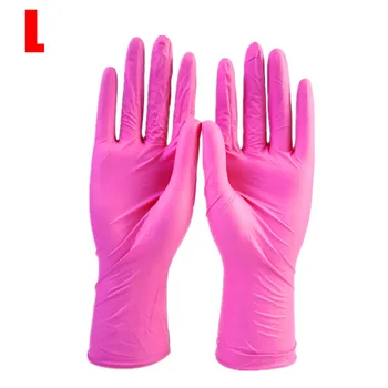 100pcs One-time Use Gloves Pink Latex Nitrile Gloves Rubber Waterproof Universal Hand Protector Allergy Free Work Safety Gloves 
100pcs One-time Use Gloves Pink Latex Nitrile Gloves Rubber Waterproof Universal Hand Protector Allergy Free Work Safety Gloves