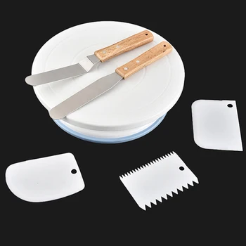 6PC/Set Cake Turntable Set Baking Tool Turntable Slice Knife For Cake Cooking Food Grade PP Rotating Cake Stand Baking Tool Set
6PC/Set Cake Turntable Set Baking Tool Turntable Slice Knife For Cake Cooking Food Grade PP Rotating Cake Stand Baking Tool Set