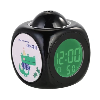 LCD Cartoon Projection Alarm Clock Digital Temperature Display Snooze Alarm Clock with Backlight
LCD Cartoon Projection Alarm Clock Digital Temperature Display Snooze Alarm Clock with Backlight
