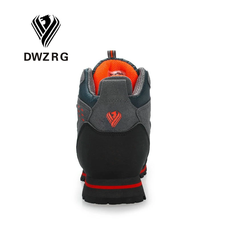 DWZRG Мужская обувь для походов водонепроницаемая кожаная альпинистская и