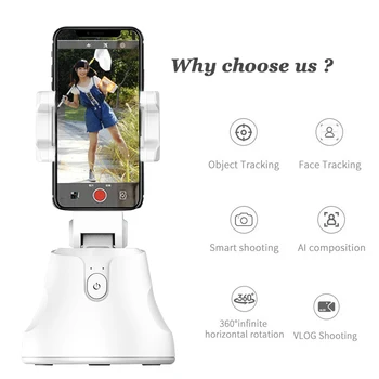 Lntelligent Shooting 360-Degree Rotation Automatic Facial Object Tracking Mobile Phone Seat Image Face Recognition (White)
Lntelligent Shooting 360-Degree Rotation Automatic Facial Object Tracking Mobile Phone Seat Image Face Recognition (White)