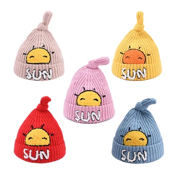 Newborn Cute Autumn Winter Warm Kids Baby Caps Cartoon Sun Print Hats Knitted Wool Hemming Caps
Newborn Cute Autumn Winter Warm Kids Baby Caps Cartoon Sun Print Hats Knitted Wool Hemming Caps
