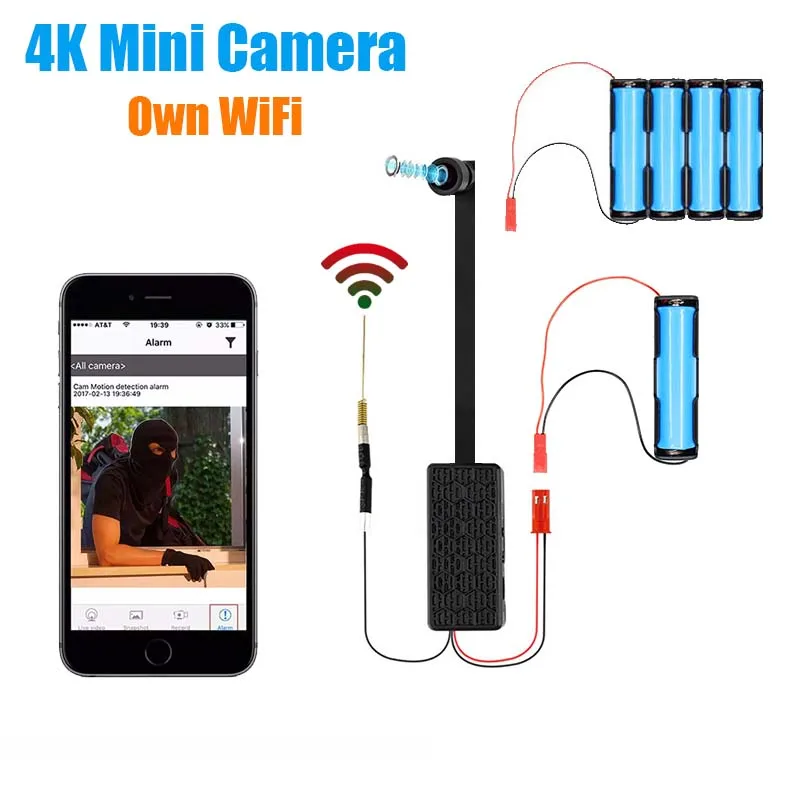 4K WIFI IP Mini Camera Module Motion DV 1080P P2P Camera Video Recorder Home Security Mini Camcorder Remote Control Hidden TF
4K WIFI IP Mini Camera Module Motion DV 1080P P2P Camera Video Recorder Home Security Mini Camcorder Remote Control Hidden TF