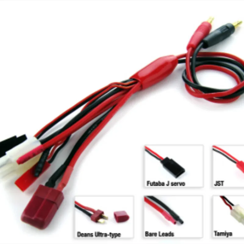 Multi-function Charger Battery Cable Deans Futaba Servo Jst Tamiya Bare Leads Charger Battery Connect Adapter Cables Wires 5 in1
Multi-function Charger Battery Cable Deans Futaba Servo Jst Tamiya Bare Leads Charger Battery Connect Adapter Cables Wires 5 in1
