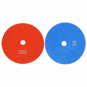 2 Pcs 5 Inch 125Mm Wet Diamond Polishing Pads Marble Granite Grits, 200 & 50 
2 Pcs 5 Inch 125Mm Wet Diamond Polishing Pads Marble Granite Grits, 200 & 50