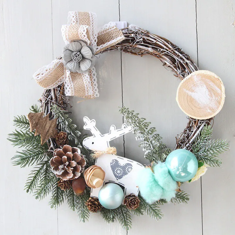 Christmas Wreath Artificial Plant Rattan Circle Wall Christmas Tree Decoration Simulation Flower Door Hanging Wreath For Home
Christmas Wreath Artificial Plant Rattan Circle Wall Christmas Tree Decoration Simulation Flower Door Hanging Wreath For Home