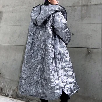 XUXI Silver-Bright Cotton Coat 2020 Women Medium Long Clip Cotton Large Size Fashion Padded Loose Casual Cotton-Clothes FZ3379 
XUXI Silver-Bright Cotton Coat 2020 Women Medium Long Clip Cotton Large Size Fashion Padded Loose Casual Cotton-Clothes FZ3379