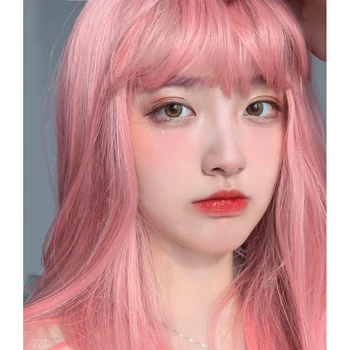BUQI Heat Resistant Hair Wigs Synthetic Long Pink Bangs Hightlight False Hair Women Girl Cosplay Lolita Anime Party Halloween
BUQI Heat Resistant Hair Wigs Synthetic Long Pink Bangs Hightlight False Hair Women Girl Cosplay Lolita Anime Party Halloween
