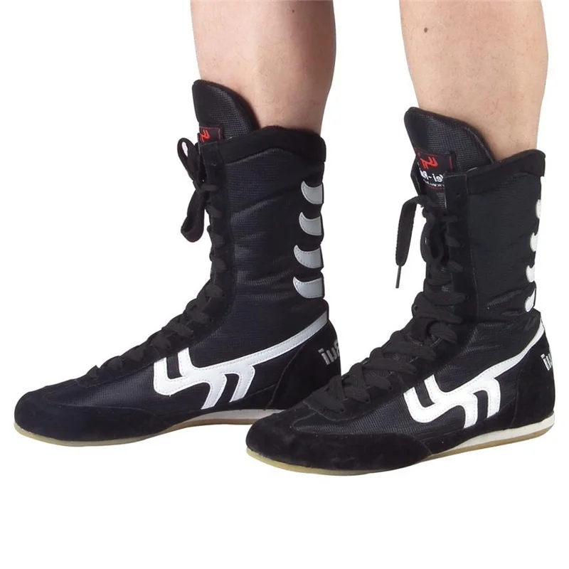 Description Picture 3 of itemIndoor Men Professional Boxing Wrestling Fighting Weightlift Shoes Women Soft Bottom Wearable Training Boxing Fighting Boots