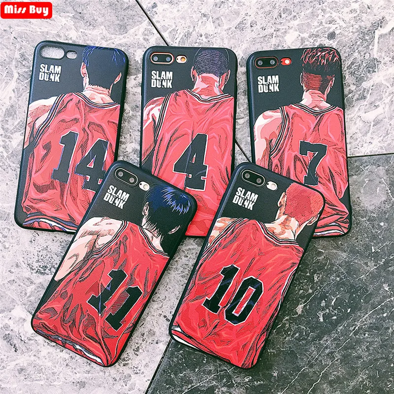 Missbuy Cute Cartoon Japanese Anime Phone Case for iPhone XR Xs Max Case for iPhone X 6 6s 7 8 Plus Coque Slam Dunk Rubber Cover
Missbuy Cute Cartoon Japanese Anime Phone Case for iPhone XR Xs Max Case for iPhone X 6 6s 7 8 Plus Coque Slam Dunk Rubber Cover