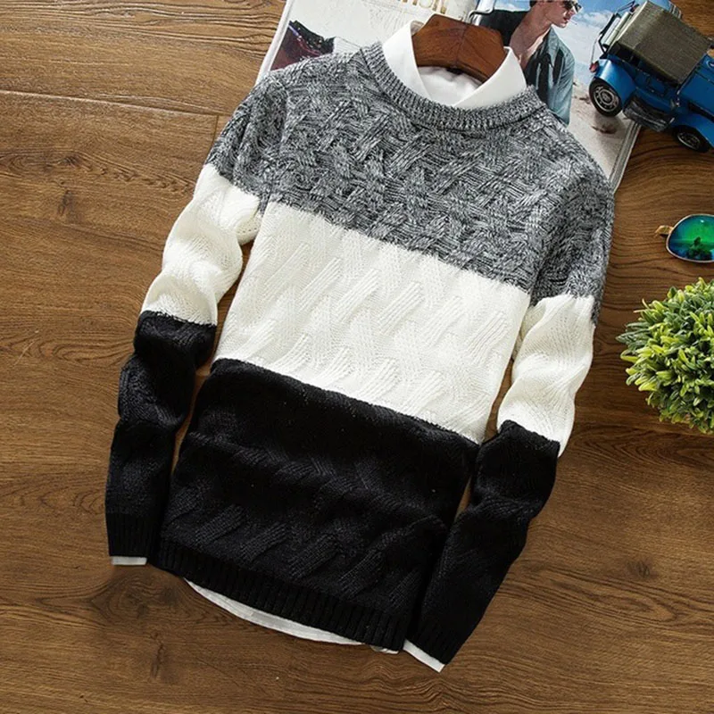 Men Sweater Autumn Winter Student Round Neck Long Sleeve Tops Casual Fashion Sweatshirt Knitwear Pullover Male Tops
Men Sweater Autumn Winter Student Round Neck Long Sleeve Tops Casual Fashion Sweatshirt Knitwear Pullover Male Tops