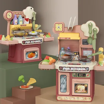 Children's Family Kitchen Toys Set Boys And Girls Cooking Simulation Play House Toys Kitchenware With Children's Songs Can Water
Children's Family Kitchen Toys Set Boys And Girls Cooking Simulation Play House Toys Kitchenware With Children's Songs Can Water